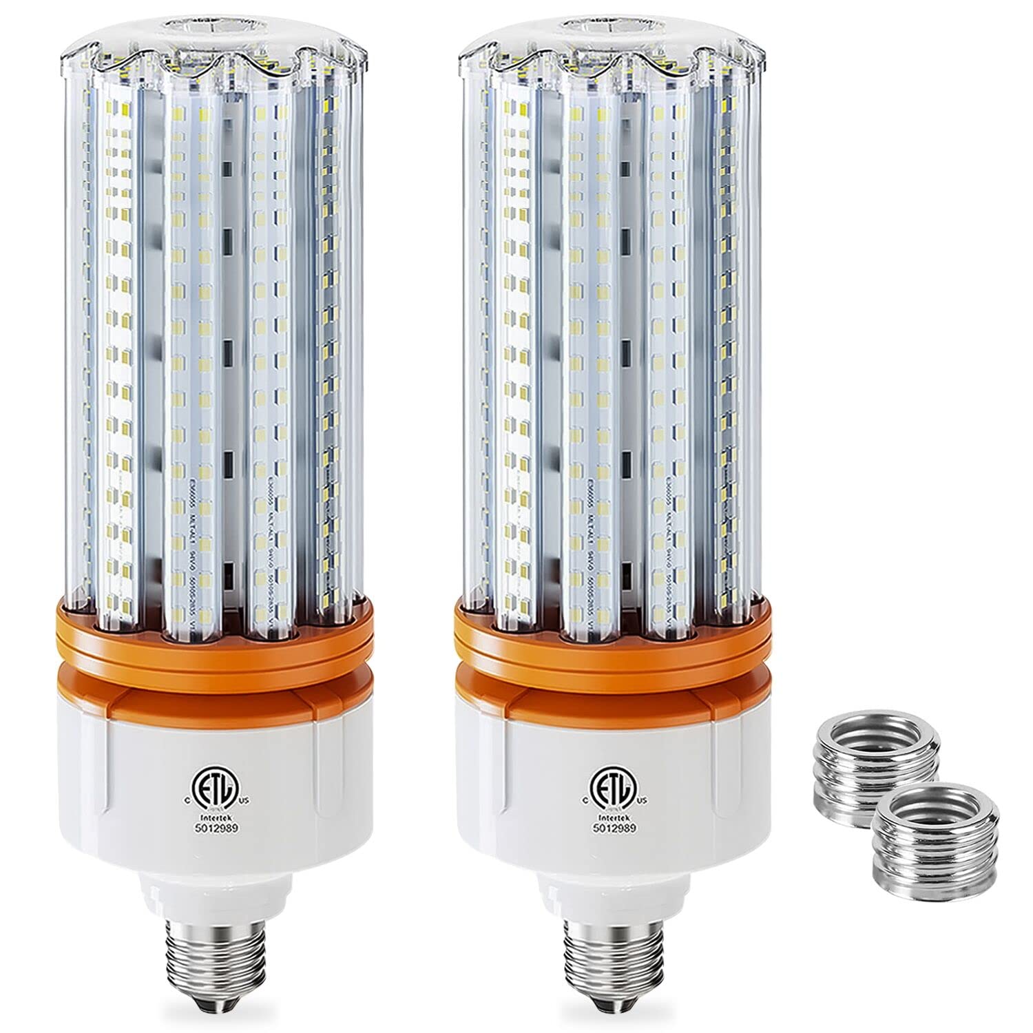 RIUVAO 1000W Equivalent LED Corn Light Bulbs, 15000 Lumen LED Light Bulbs, 2 Pack 100W 5000K Daylight White E26 E39 Corn led Light Bulbs for Large Area Lighting Wide Application for Warehouse