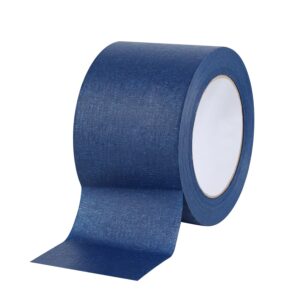 lichamp wide masking tape 3 inches, 1 pack blue painters tape blue masking paper, 3 inches x 55 yards x 1 roll