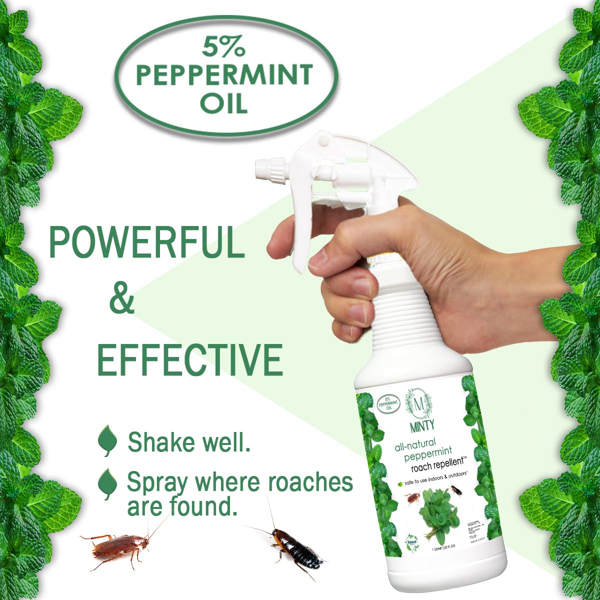 Minty Roach Repellent, 128 fl oz