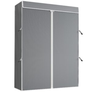 vipek grey upgarded polyester cover, only fit v12 garment rack, 46.1" l x 18.5" w x 77.6" h