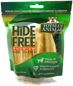 totally animal medium hide-free chicken recipe dog chews | | best non-rawhide natural treats on earth for dogs | easy to digest no-rawhide rolls | 4-5" rolls (pack of 4)