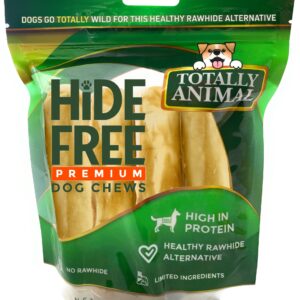 Totally Animal Medium Hide-Free Chicken Recipe Dog Chews | | Best Non-Rawhide Natural Treats on Earth for Dogs | Easy to Digest No-Rawhide Rolls | 4-5" Rolls (Pack of 4)