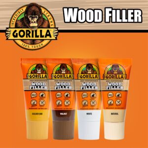 Gorilla All Purpose Wood Filler, 6oz Tube, Golden Oak (Pack of 1)