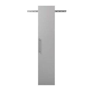 Prepac HangUps Narrow Wall Mounted Garage Storage Cabinet, Tall Storage Organizer Cabinet, 15" W x 72" H x 16" D, Light Gray