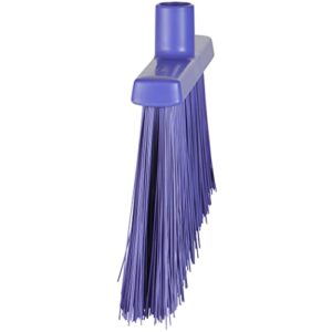 Vikan 29148 12" Angle Broom- Extra Stiff, Purple