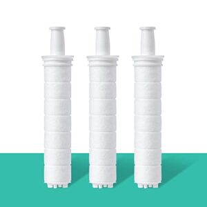 sediment filter for barumi pluo showerhead | 3-pack, removes rust and impurities from tap water, filters fine particles, promotes healthy skin and hair, easy installation