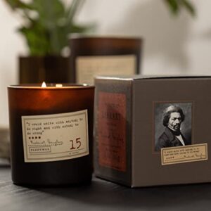 Paddywax Scented Candles Library Collection Luxury Artisan Candle, 6.5 Ounce, Frederick Douglass