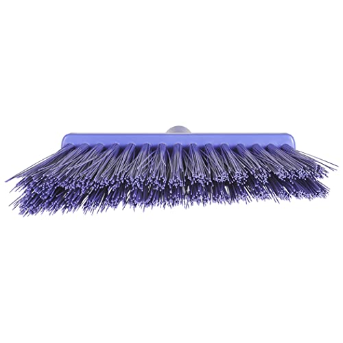 Vikan 29148 12" Angle Broom- Extra Stiff, Purple