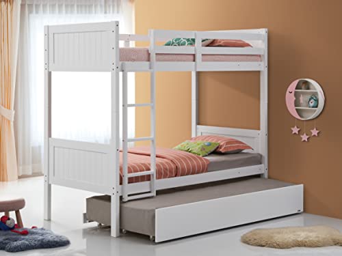 Orbelle Trading ORBELLE BUNKBED 7278 Bunk, Twin, White