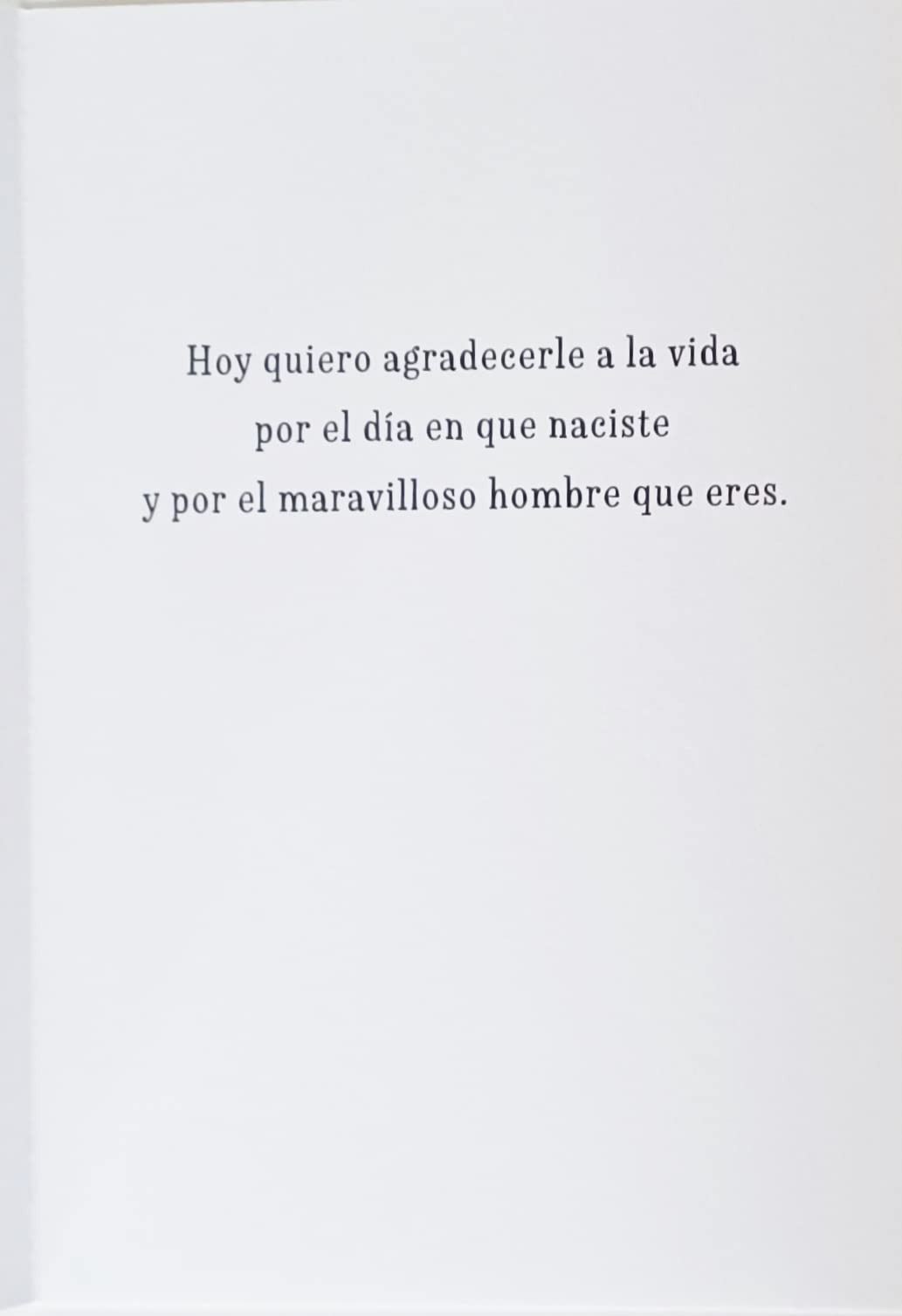 Greeting Card Feliz Cumpleanos Esposo Por El Maravilloso Hombre Que Eres - Happy Birthday Husband For The Amazing Man You Are in Spanish Espanol