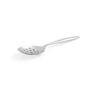 Portmeirion Sophie Conran Arbor Slotted Salad Spoon | 10-Inch | Made of Stainless Steel | Flatware Slotted Utensil | Serving Spoon for Party, Banquet, or Buffet | Kitchen Basics | Dishwasher Safe