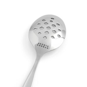 Portmeirion Sophie Conran Arbor Slotted Salad Spoon | 10-Inch | Made of Stainless Steel | Flatware Slotted Utensil | Serving Spoon for Party, Banquet, or Buffet | Kitchen Basics | Dishwasher Safe