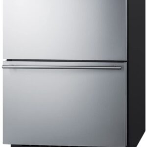 Summit ADRF244OS ADRF244OS 24 Inch Wide 3.32 Cu. Ft. Refrigerator Drawers with Freezer and ADA Design