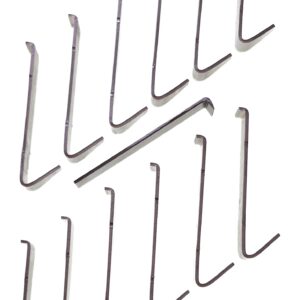 NoDamageHooks The Original for Fiber Cement Board siding ONLY! (12 Hooks and 1 Tool) Invented, Patented and Made in The USA!