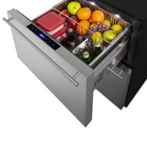 Summit ADRF244OS ADRF244OS 24 Inch Wide 3.32 Cu. Ft. Refrigerator Drawers with Freezer and ADA Design