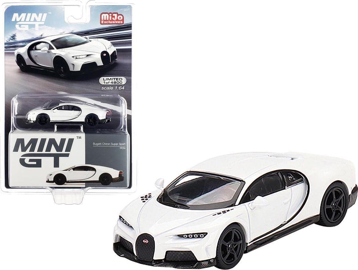 Bugatti Chiron Super Sport White 1/64 Diecast Model Car by True Scale Miniatures MGT00440