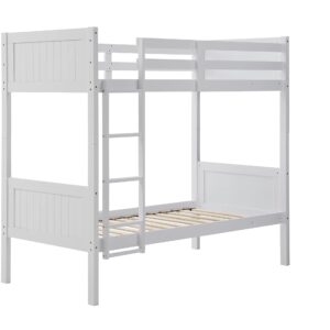 Orbelle Trading ORBELLE BUNKBED 7278 Bunk, Twin, White