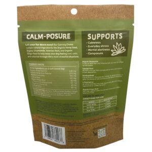 Canine Keeps Calming Chews for Dogs - Relaxation with Hemp, Chamomile & Valerian Root - Dog Anxiety Relief Supplement - Aids Separation, Travel & Storms - Calming Treats for Dogs - 90 Ct.