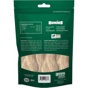 Bonies Breath and Dental Formula Treats for Dogs, All-Natural Ingredients, Fresh Breath, Cleans Teeth, Low Calories, Chicken Flavor - 3-Pack Small, 45 Bones