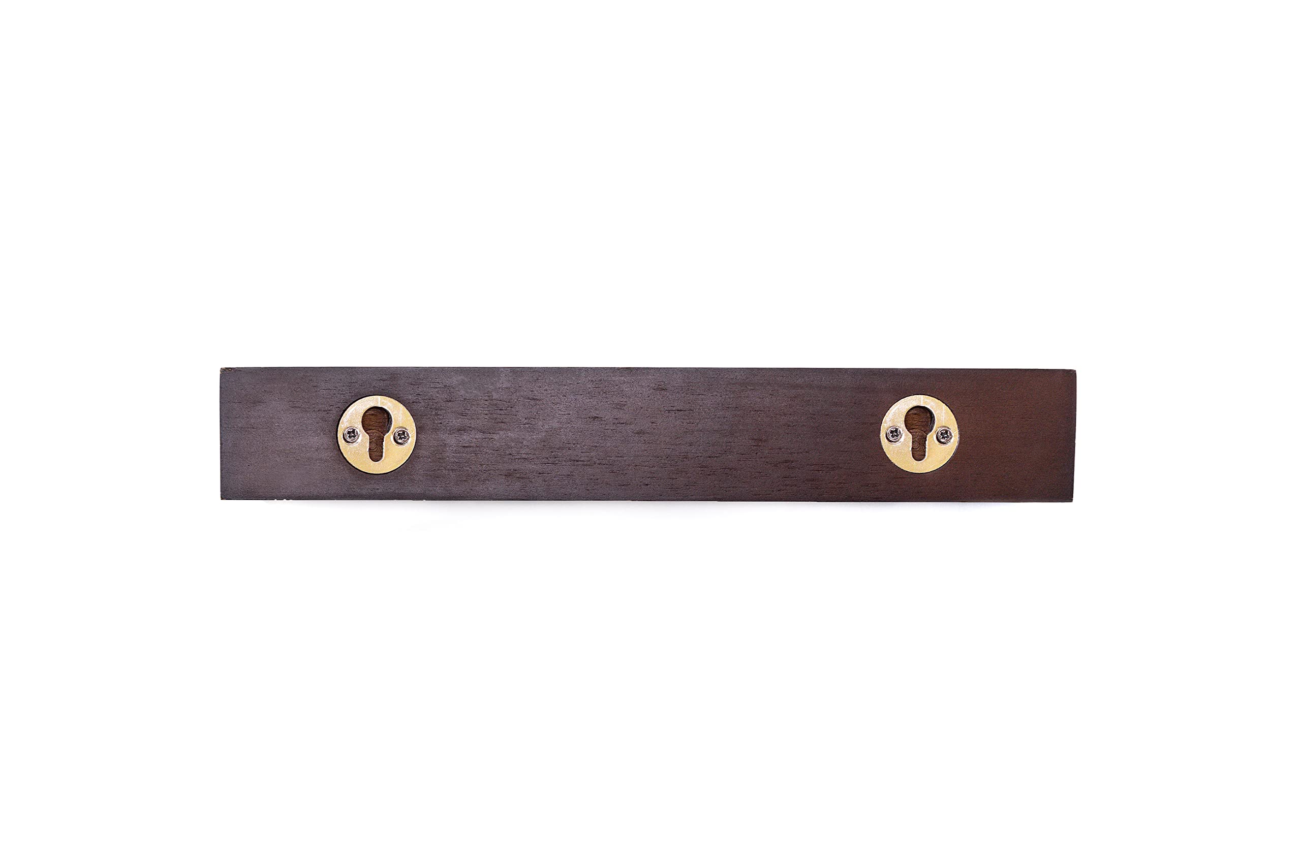 Belt Hanger for Closet -Beechwood Belt Organizer for Closet (10.75” x 2.5” x 1.7”)- Belt Holder for Closet w/Mount Hardware - Dark Wood Finish Belt Rack for Closet- Belt Hangers for Men for 10 Belts