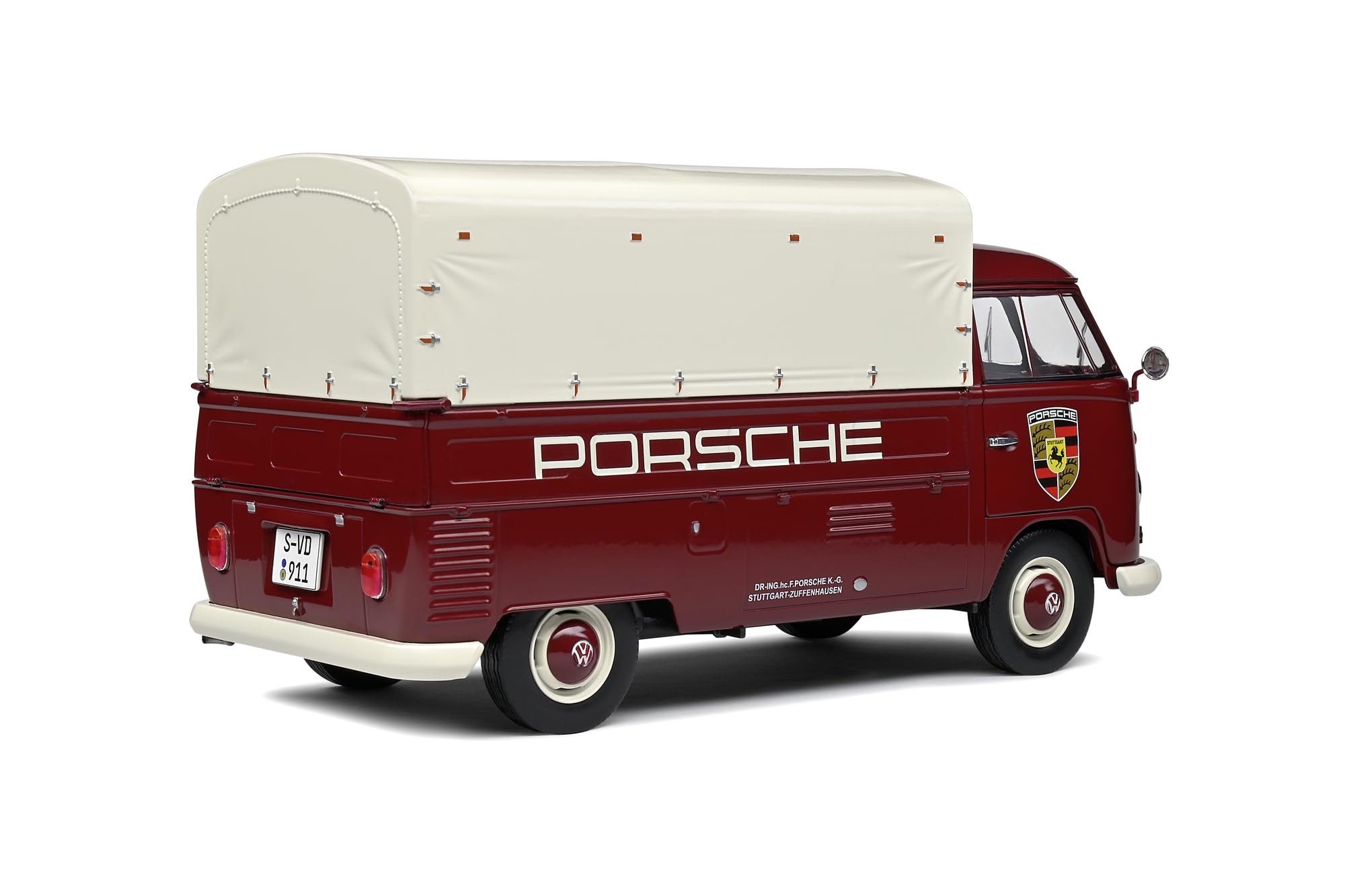 solido 421182320 1:18 Volkswagen T1 Pick-UP Porsche Service RED 1950