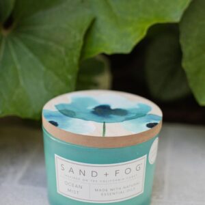 Sand + Fog Scented Candle - Ocean Mist – Additional Scents and Sizes – 100% Cotton Lead-Free Wick - Luxury Air Freshening Jar Candles - Perfect Home Decor – 12oz