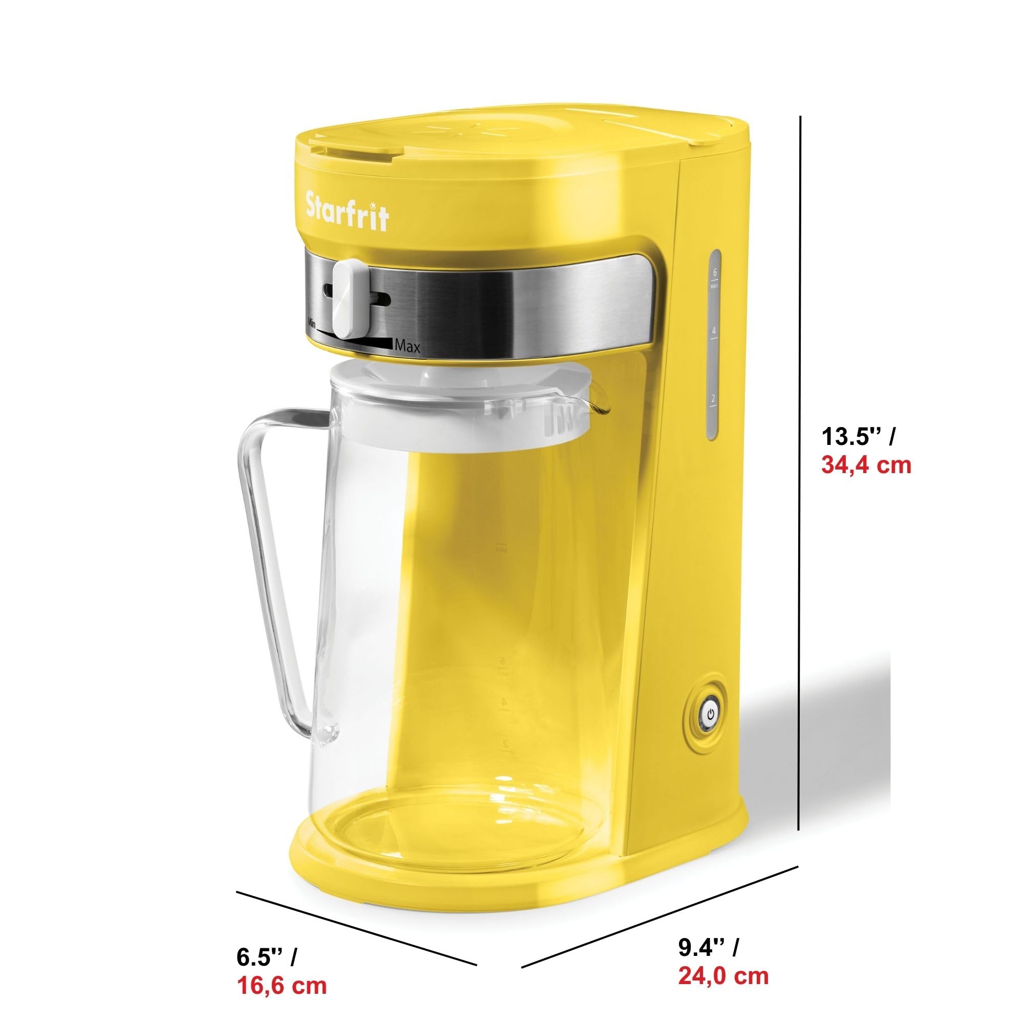 Starfrit 024015-002-0000 Iced Tea Brewer, Yellow Small Kitchen Appliance, Regular Sized