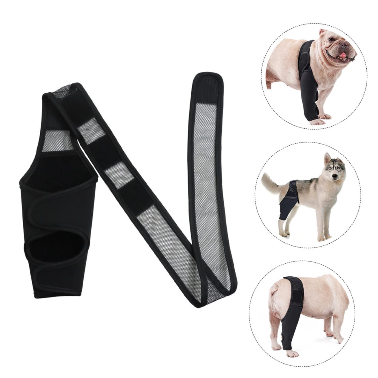 Balacoo Leg Sleeves Puppy Knee Brace Dog Leg Support Paw Balm Dogs Lick Safe Dog Braces for Dogs Knee Support Dog Recovery Sleeve Dog Leg Sleeve Dog Care Pet Mesh Fabric Leg Brace