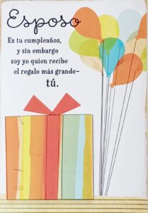 greeting card feliz cumpleanos esposo por el maravilloso hombre que eres - happy birthday husband for the amazing man you are in spanish espanol