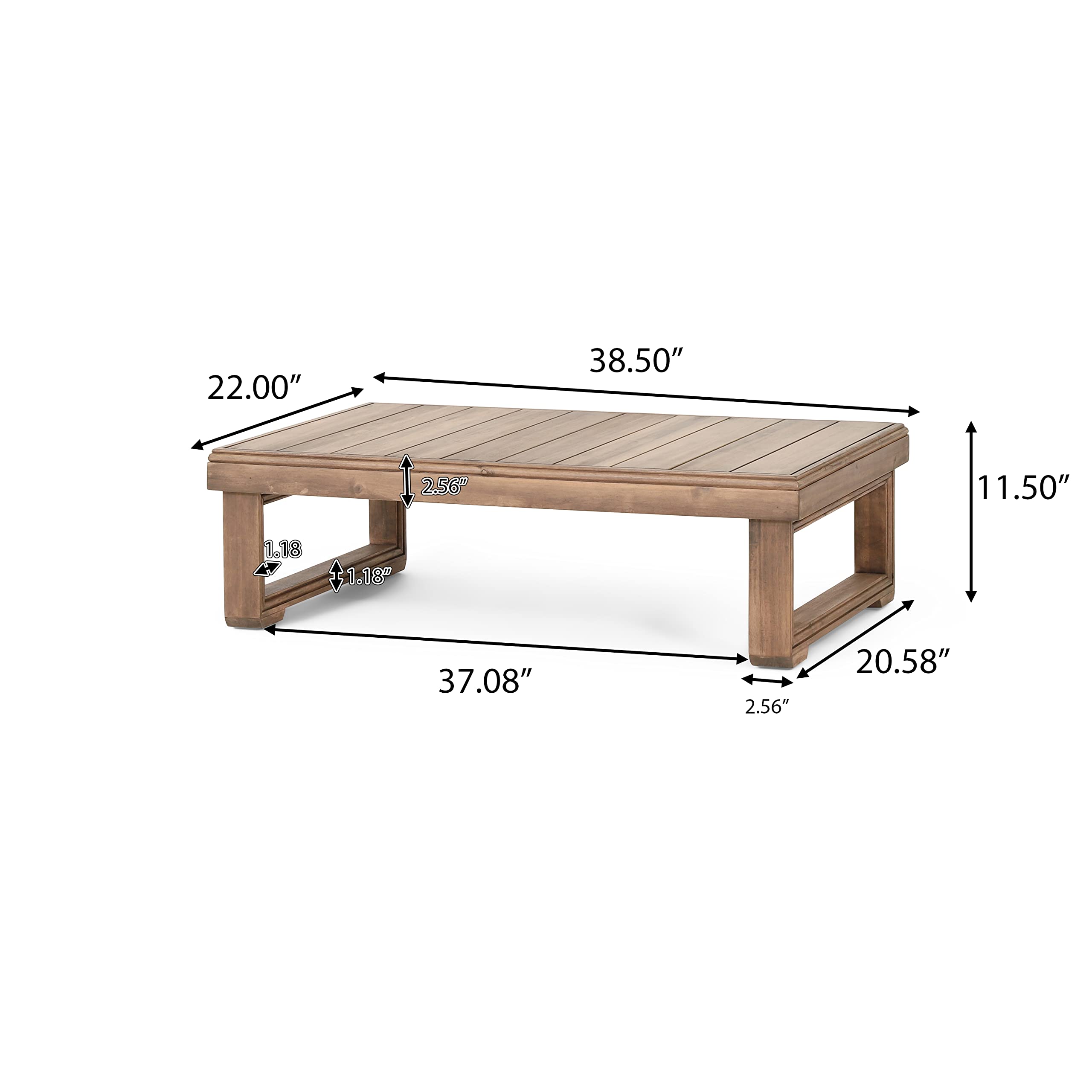 Christopher Knight Home 317096 Westchester Coffee Table, Brown Wash