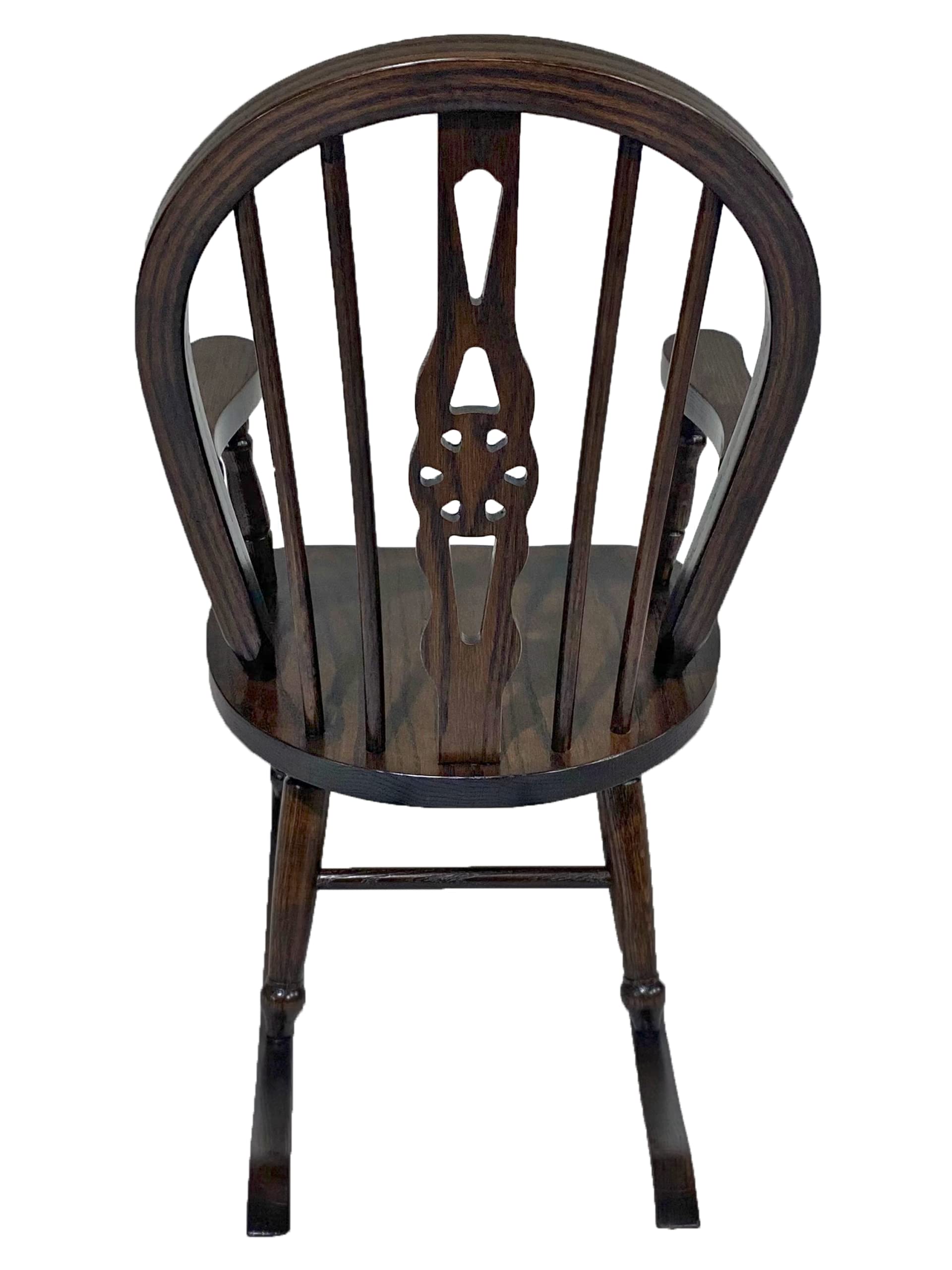 DutchCrafters Fiddleback Windsor Child's Rocking Chair, Kids Rocker, Rocking Chair for Children - Amish Made in USA (Oak - Old Museum)