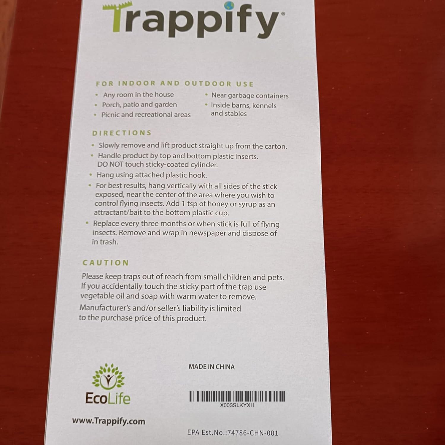 Trappify Fly Trap Bag Pre-Baited Disposable: Outdoor Hanging Wasp Traps, Fly Swatter, Fly Catcher, Waterproof, Attracts Various Flies (4 Pack)