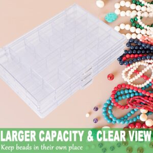 Bead Organizer Conatiner (3 Pack) 21 Grids Diamond Painting Storage Containers, Portable Crafts Organizers and Storage, Clear Compartment Container Storage for Jewelry, Fishing Tackles Glitter or Seed