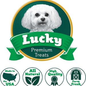 Lucky Premium Treats Chicken Wrapped Sweet Potato Dog Treats, Natural Sweet Potato and Chicken Wraps, Gluten-Free Dog Chews, Healthy Snacks for Dogs, 4.5", 23 Chews