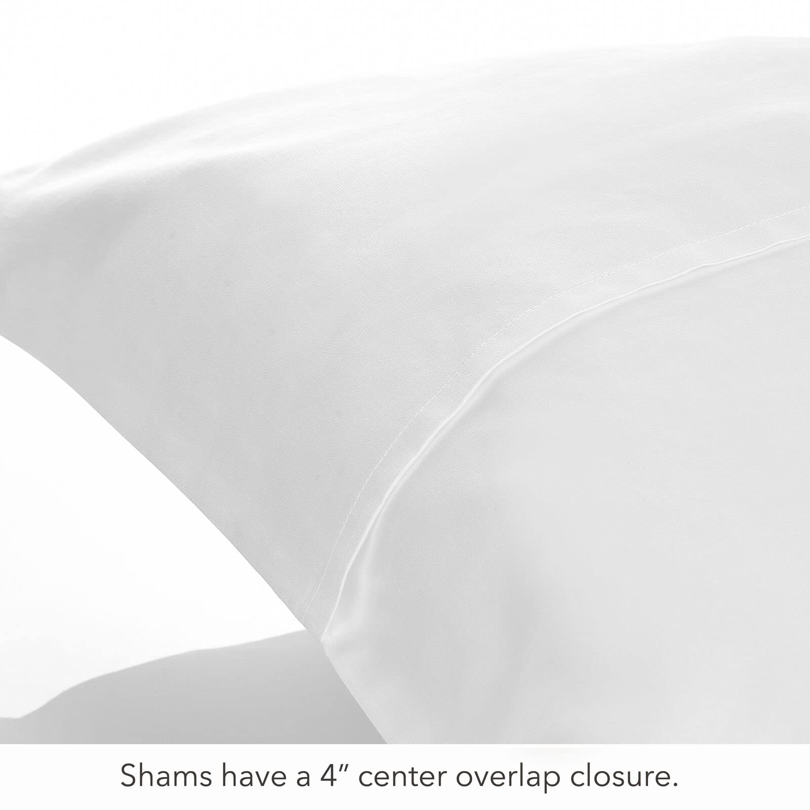 Nate Home by Nate Berkus 200TC 3-Piece Cotton Percale Duvet Cover | Crisp, Cool, Breathable Bedding Set from mDesign - King Size - 1 Duvet Cover/2 Pillow Shams, Snow (White)