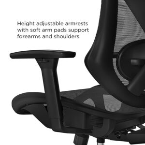 Union & Scale Flexfit Dexley Mesh Task Chair, Black, 2/Pack (UN56946V-CCVS)