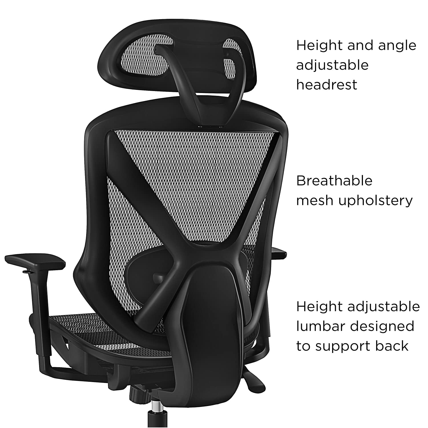 Union & Scale Flexfit Dexley Mesh Task Chair, Black, 2/Pack (UN56946V-CCVS)