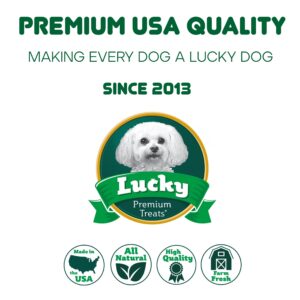 Lucky Premium Treats Chicken Wrapped Sweet Potato Dog Treats, Natural Sweet Potato and Chicken Wraps, Gluten-Free Dog Chews, Healthy Snacks for Dogs, 4.5", 23 Chews