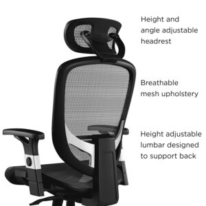 Union & Scale Flexfit Hyken Mesh Task Chair, Charcoal Gray, 2/Pack (UN59464V-CCVS)