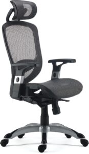 union & scale flexfit hyken mesh task chair, charcoal gray, 2/pack (un59464v-ccvs)