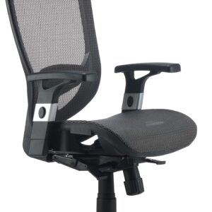 Union & Scale Flexfit Hyken Mesh Task Chair, Charcoal Gray, 2/Pack (UN59464V-CCVS)