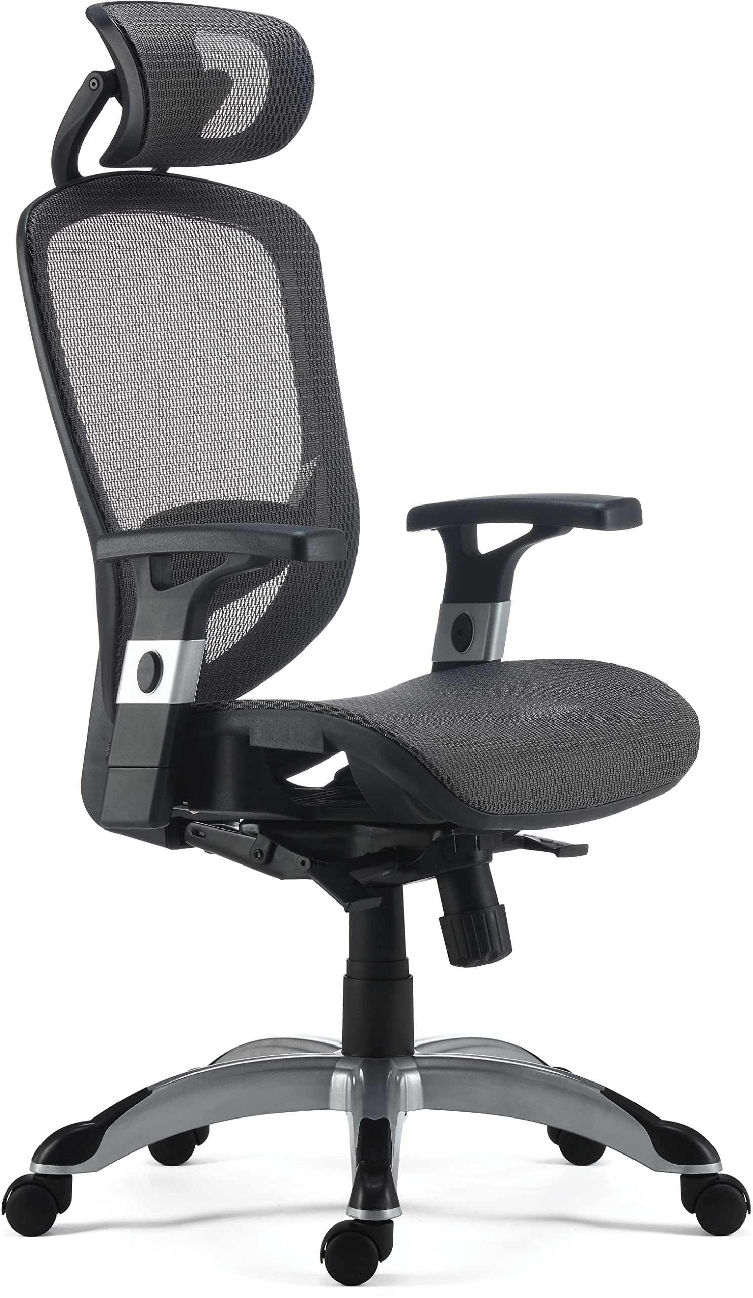 Union & Scale Flexfit Hyken Mesh Task Chair, Charcoal Gray, 2/Pack (UN59464V-CCVS)