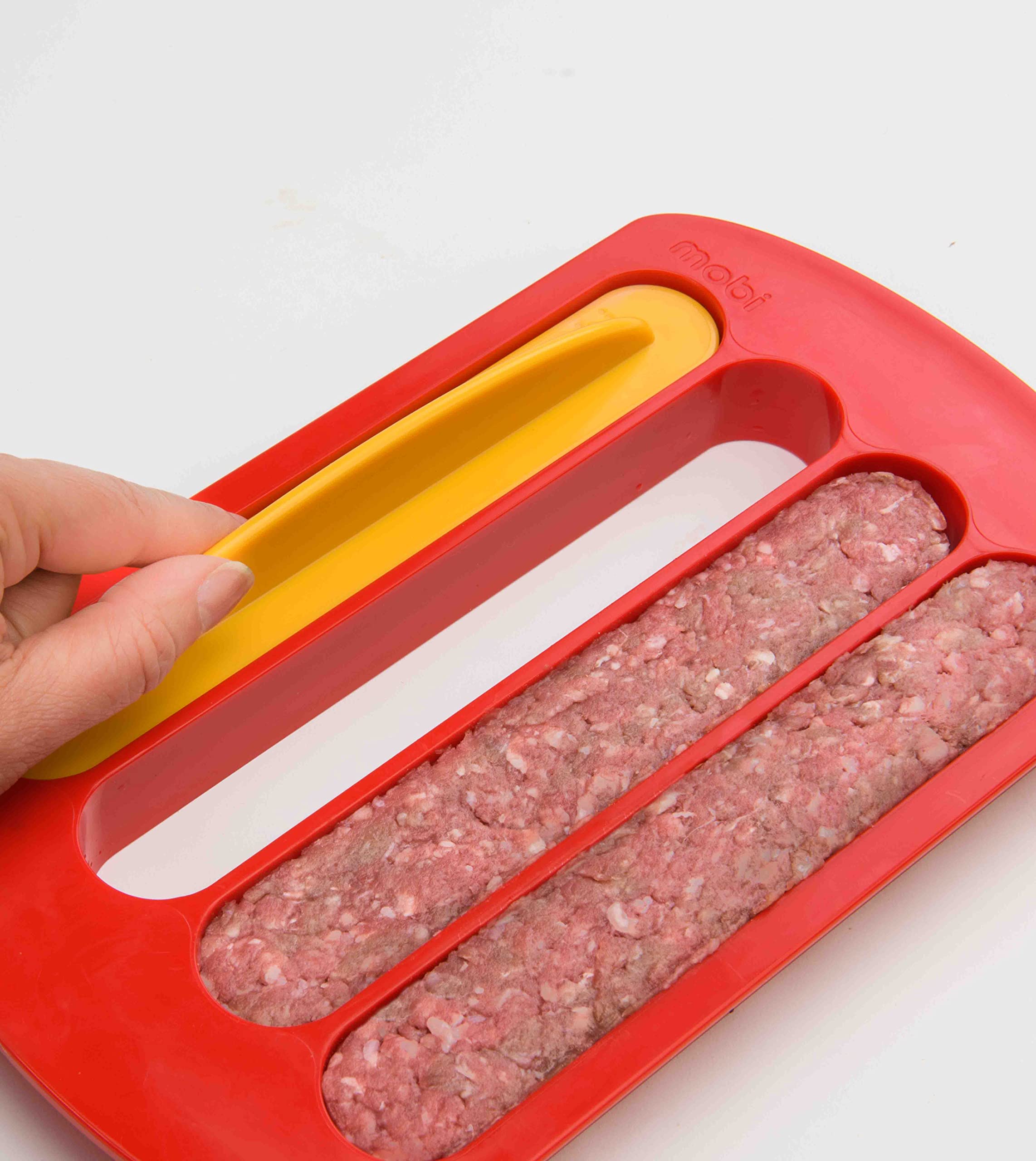 Mobi-The New Cool Way to Eat a Hamburger- Hot Dog Shaped Burger Mold