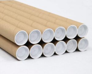 magicwater supply mailing tube - 1.5 in x 6 in - kraft - 12 pack - for shipping and storage of posters, arts, crafts, and documents