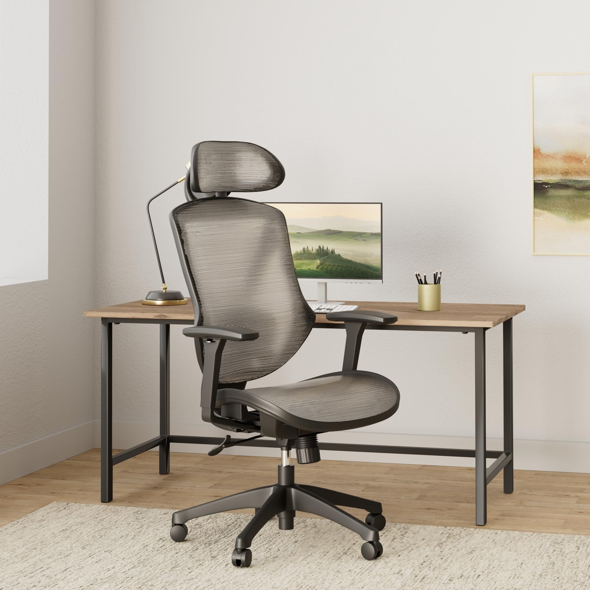 Union & Scale Flexfit Dexley Mesh Task Chair, Black, 2/Pack (UN56946V-CCVS)