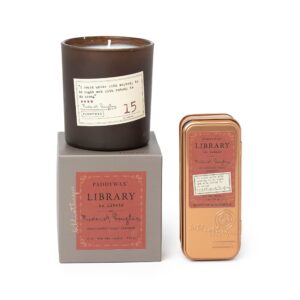 Paddywax Scented Candles Library Collection Luxury Artisan Candle, 6.5 Ounce, Frederick Douglass