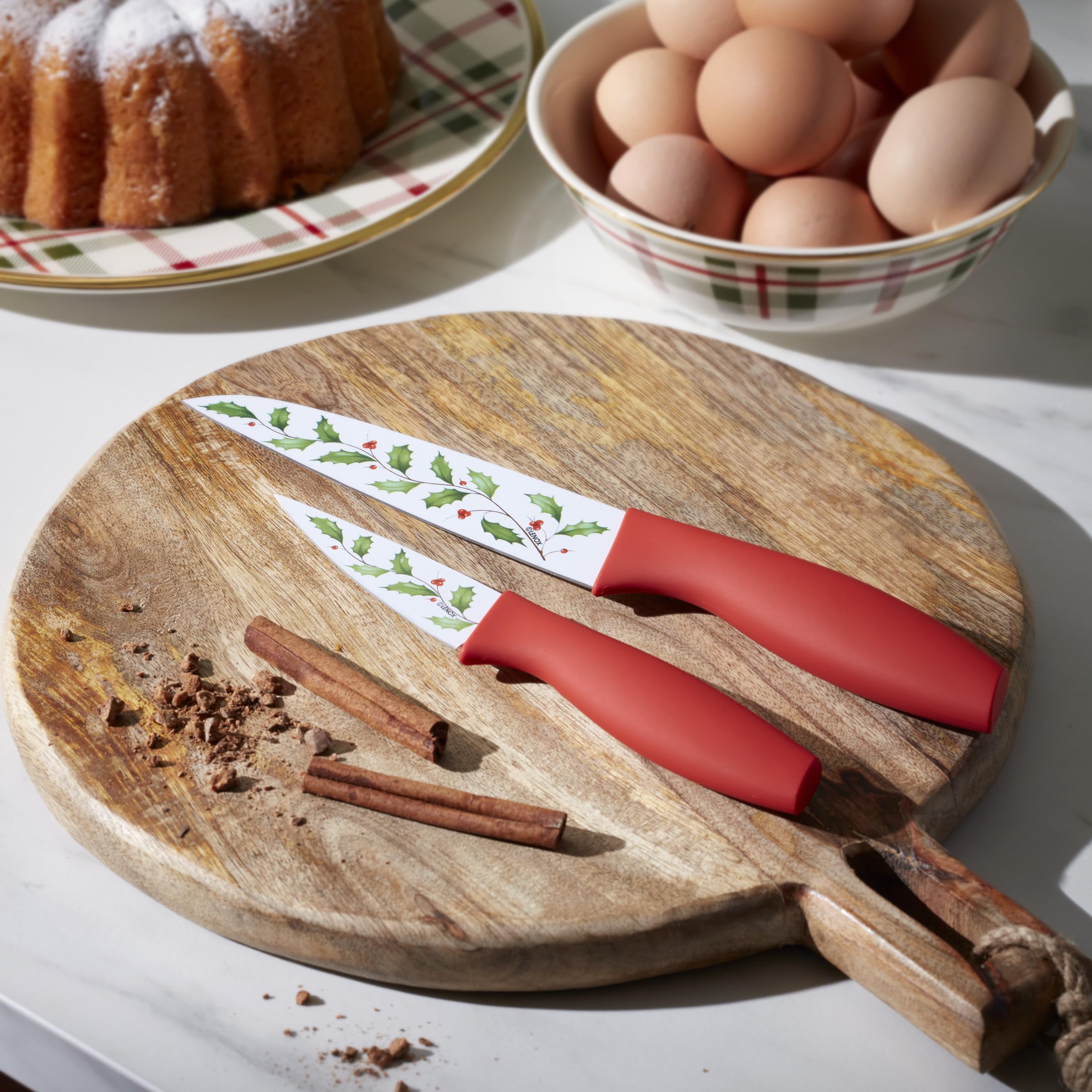 LENOX 895034 Holiday Printed Knives, Set of 4