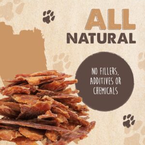 Mighty Paw Naturals Chicken Jerky for Dogs | Chicken Jerky Dog Treats for Small Dogs, Medium Pets and Large Breeds. Natural Dog Treats for Large Dogs, and Puppies. Dried Chicken Dog Jerky Treats 14 oz