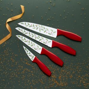 LENOX 895034 Holiday Printed Knives, Set of 4