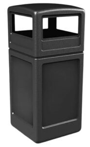 commerical zone products pltc blk tr, 42g sq, dm lid w weight